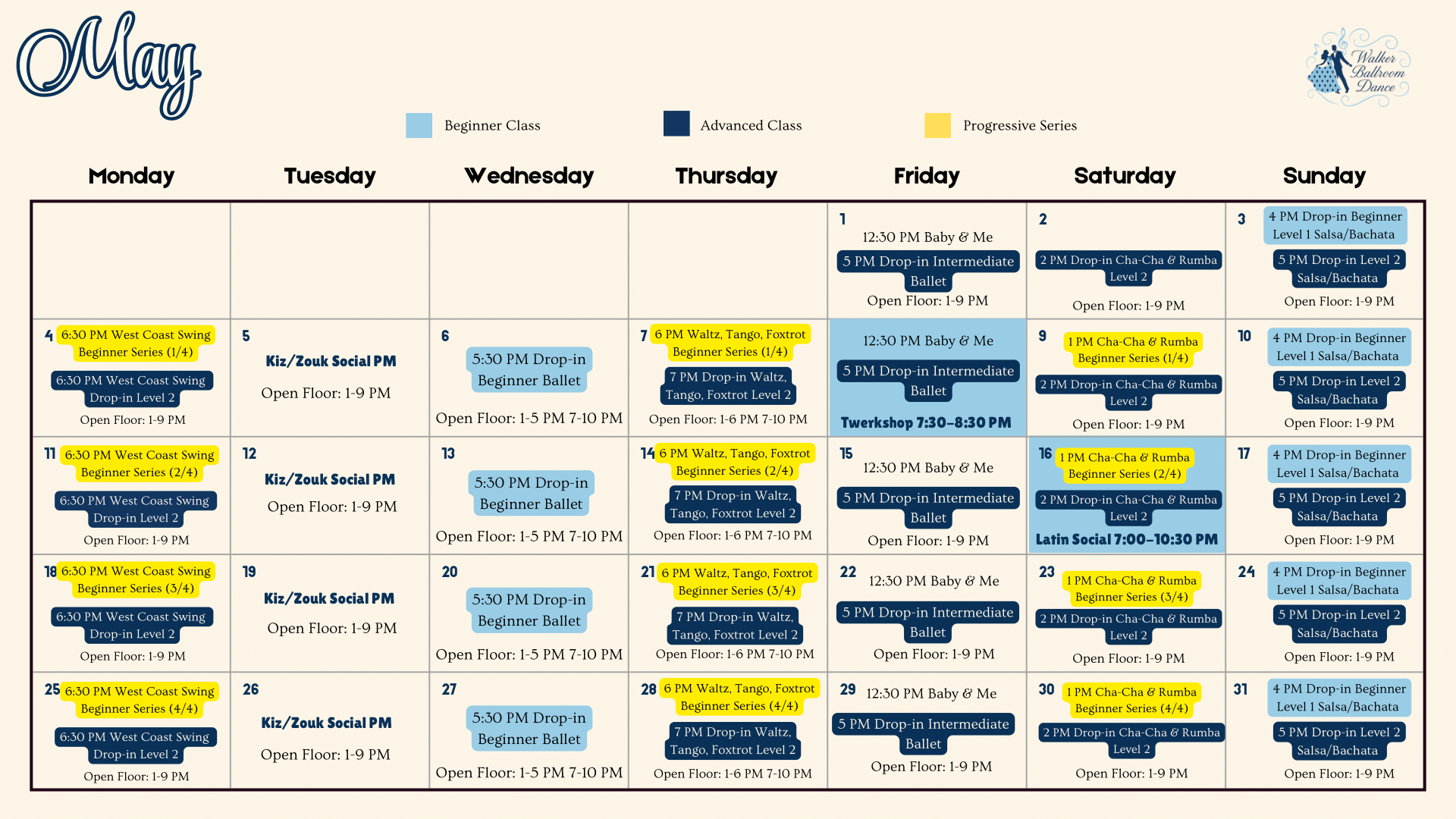 WBR Event Calendar